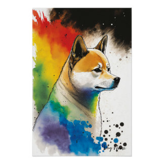 Pôster The Shiba Inu Dog - Composition 004