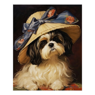 Pôster The Shih Tzu Dog 003 - Odessa Leyendecker