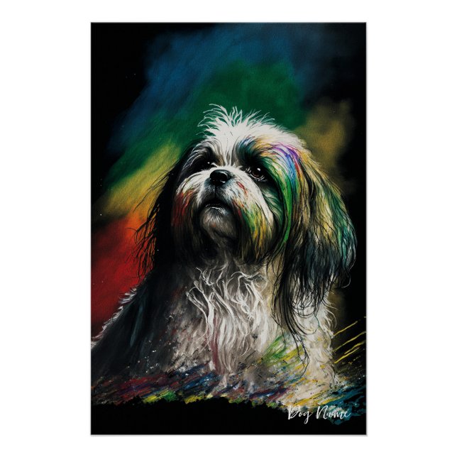 Pôster The Shih Tzu Dog - Composition 007 (Frente)