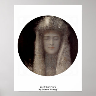 Poster The Silver Tiara By Fernand Khnopff