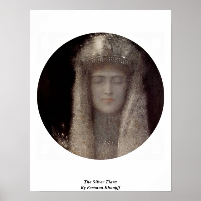 Poster The Silver Tiara By Fernand Khnopff (Frente)