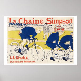 Poster The Simpson Chain 1896 Henri de Toulouse-Lautrec