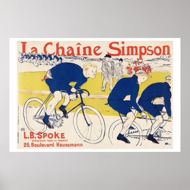 Poster The Simpson Chain 1896 Henri de Toulouse-Lautrec (Frente)