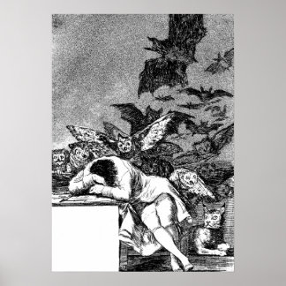 Poster The Sleep Of Reason Produces Monsters, Goya