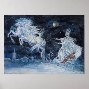 Pôster "The Snow Queen" illustration by Elena Ringo