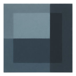 Pôster The Song the Mirror Rejected Geometric Blue Gray