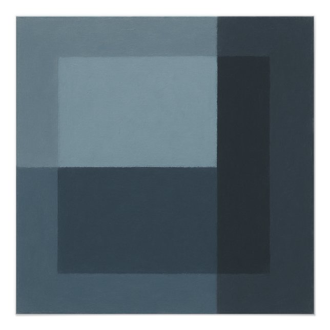 Pôster The Song the Mirror Rejected Geometric Blue Gray (Frente)