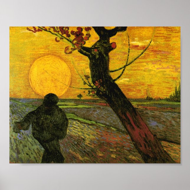 Pôster The Sower (F450) Van Gogh Fine Art (Frente)