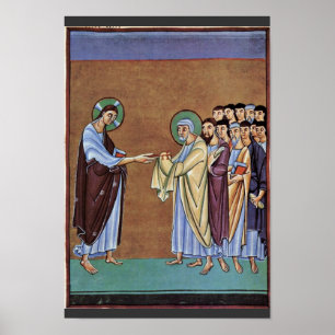 Poster The St. Peter Receiving The Keys By Meister Des Pe