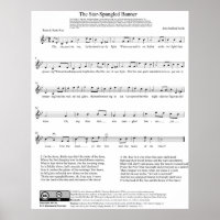 The Star Spangled Banner Song Sheet