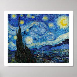 POSTER "THE STARRY NIGHT" 1889 BY VINCENT VAN GOGH