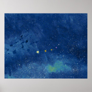 Poster The starry sky
