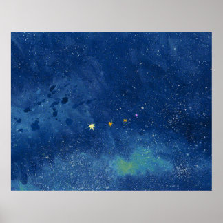 Poster The starry sky