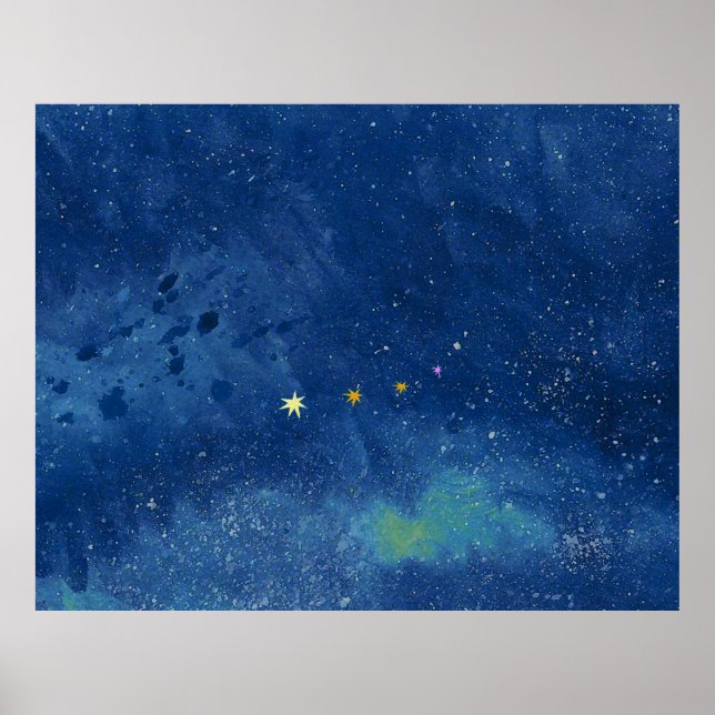 Poster The starry sky (Frente)