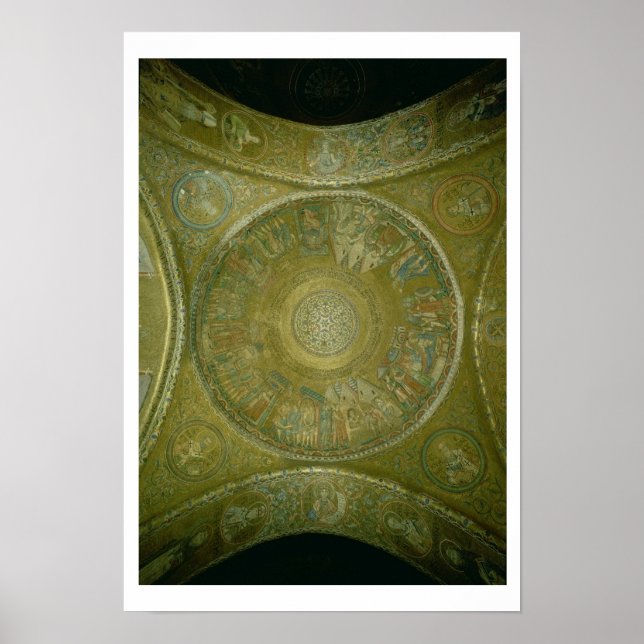 Poster The Story of Joseph, mosaic from the 3rd Cupola in (Frente)