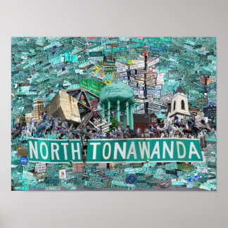 Poster The Streets of North Tonawanda NY 16x12