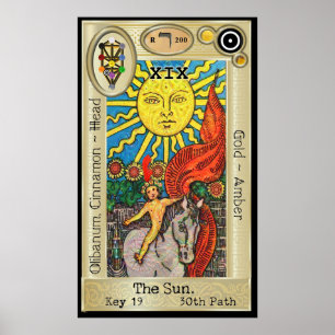 Pôster ~ The Sun da chave 19 de Ifdawn Deepdream Tarot