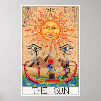 Poster The Sun tarot card
