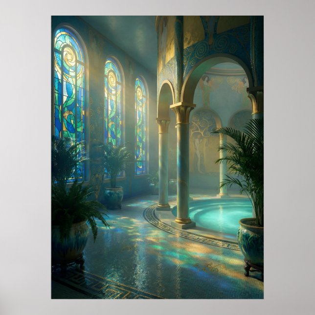 Poster The Sunlit Bathing Hall (Frente)