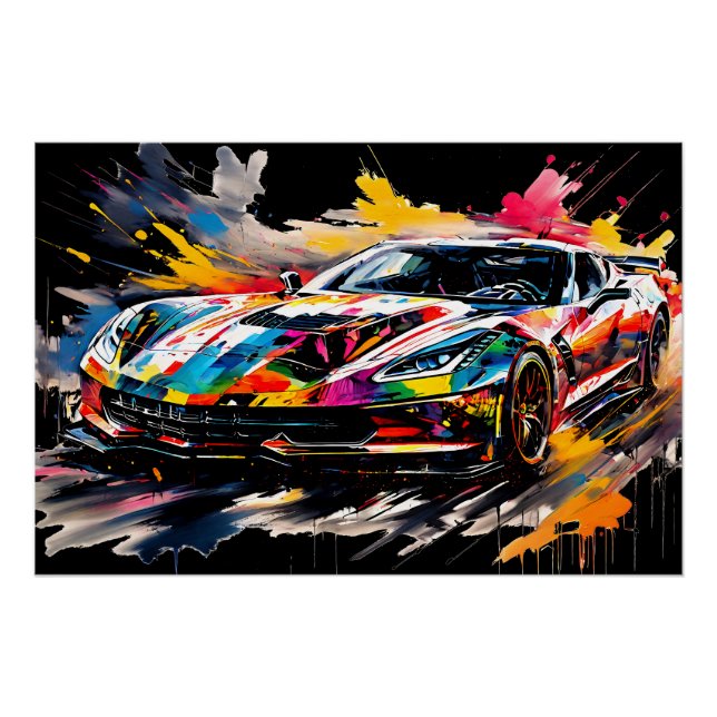 Pôster The Supercar in Motion (Frente)