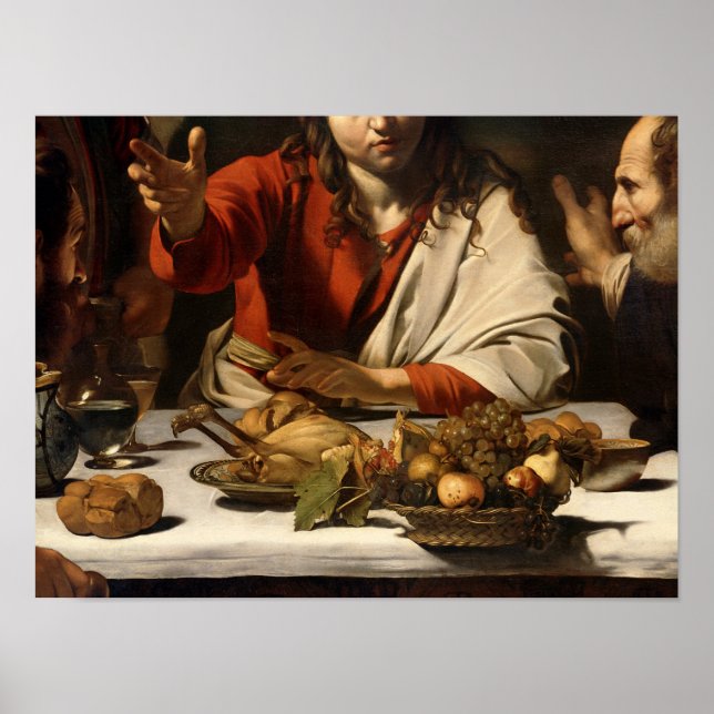 Poster The Supper at Emmaus, 1601 (Frente)