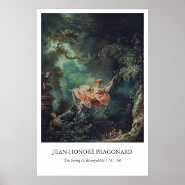 Poster The Swing by Fragonard – Rococo Art