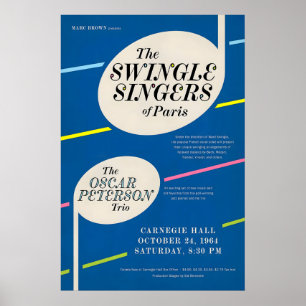Poster The Swingle Singers - Oscar Peterson Trio jazz