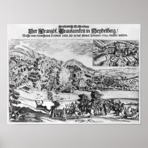 Poster The taking and destruction of Heidelberg by