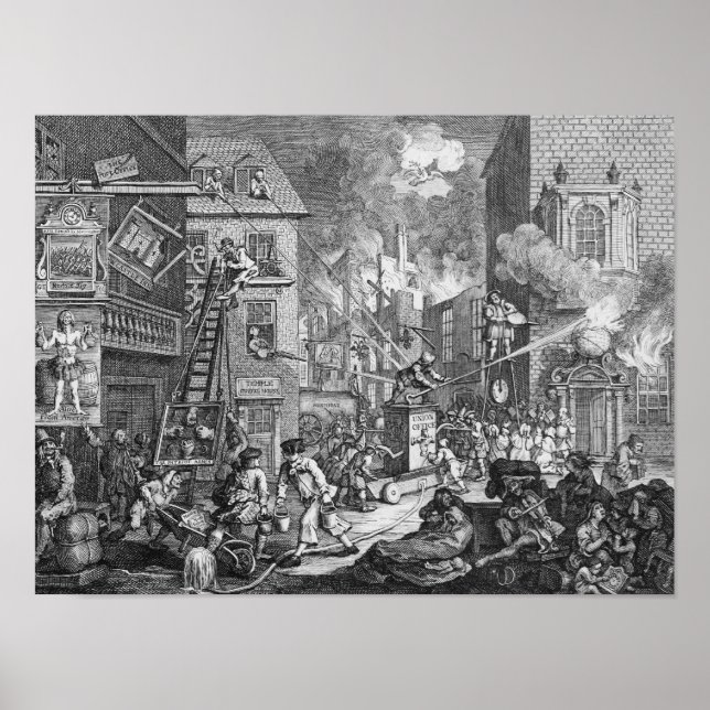 Poster The Times, Plate I, 1762 (Frente)