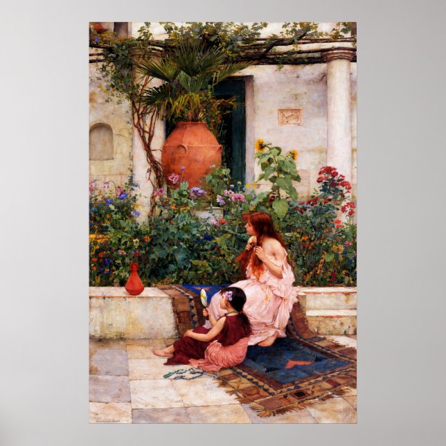 Poster The Toilet by John William Waterhouse (Frente)