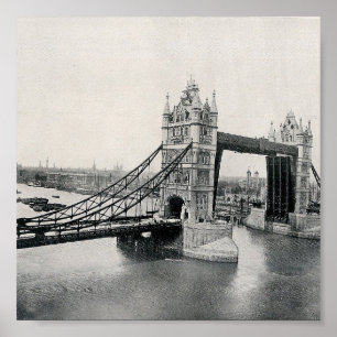 Pôster The Tower Bridge, Londres 1913