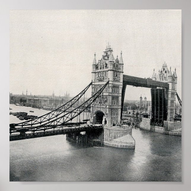 Pôster The Tower Bridge, Londres 1913 (Frente)