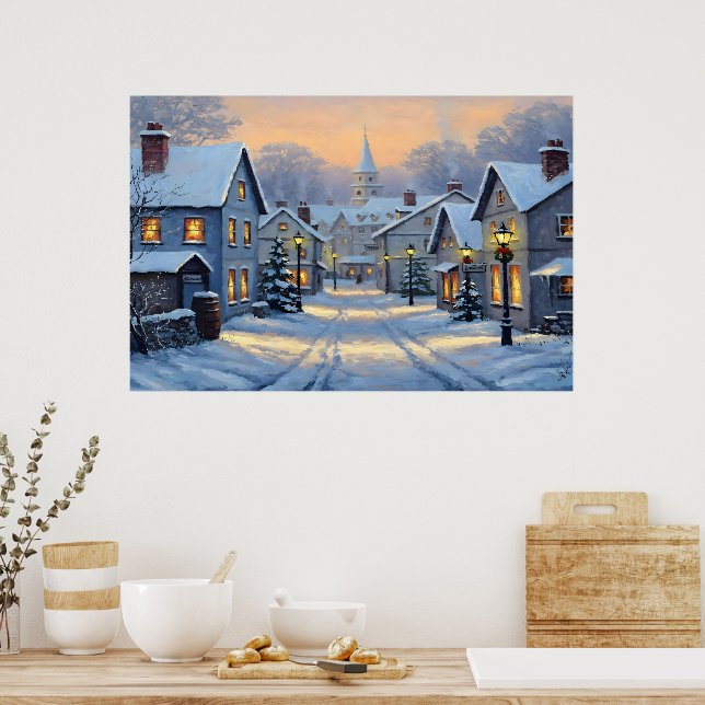 Poster The Town In Winter (Cozinha)