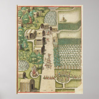 Poster The town of Secota