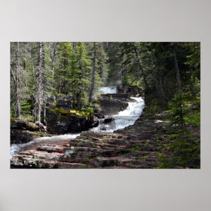 Poster The trail to Virginia Falls, Glacier Park MT.