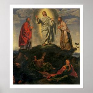 Pôster The Transfiguration, c.1527-33 (óleo no painel)