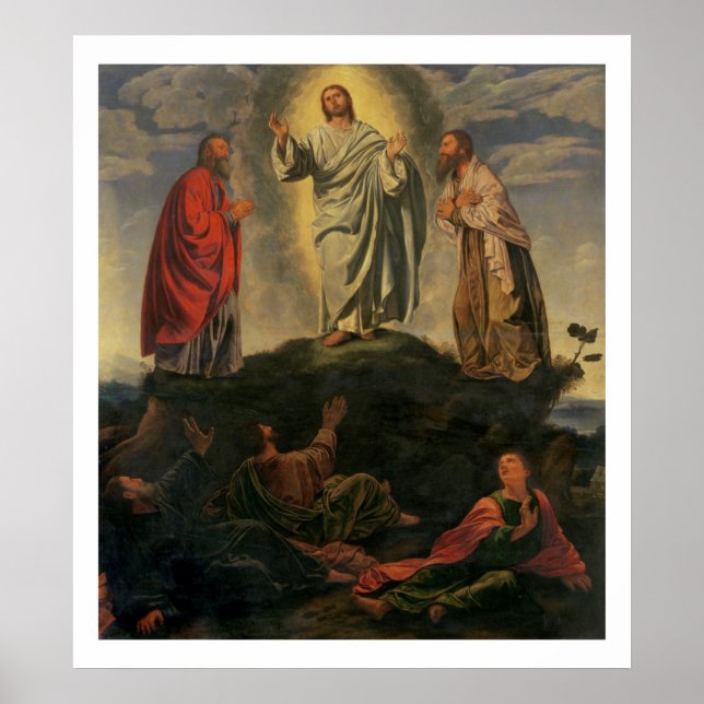 Pôster The Transfiguration, c.1527-33 (óleo no painel) (Frente)