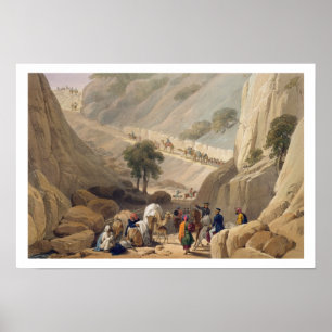 Pôster The Troops Emerging from the Narrow Part of the De