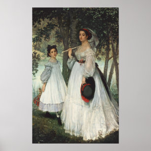 Poster The Two Sisters: Portrait, 1863
