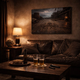 Poster The Unmanned Deck — Pirate Ship Scene