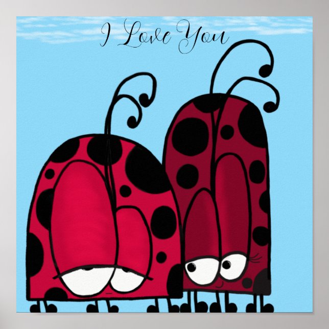 Poster The Unrequited Love Ladybug Illustration (Frente)