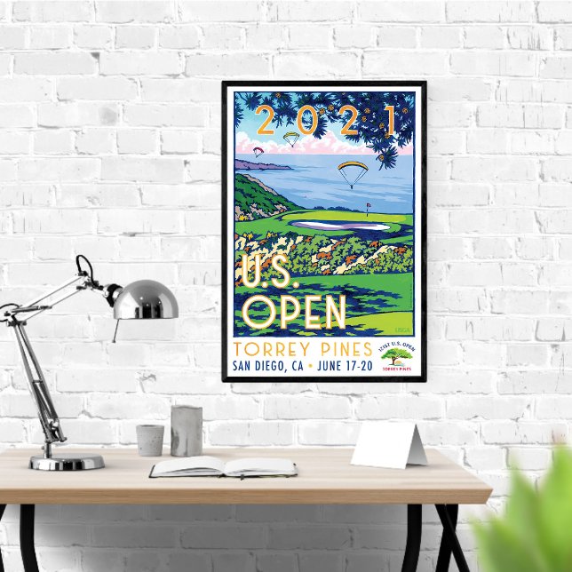 Poster The USA Golf Open 2021 TORREY PINES presentes (Criador carregado)
