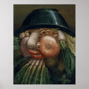 Pôster The Vegetable Gardener - Giuseppe Arcimboldo