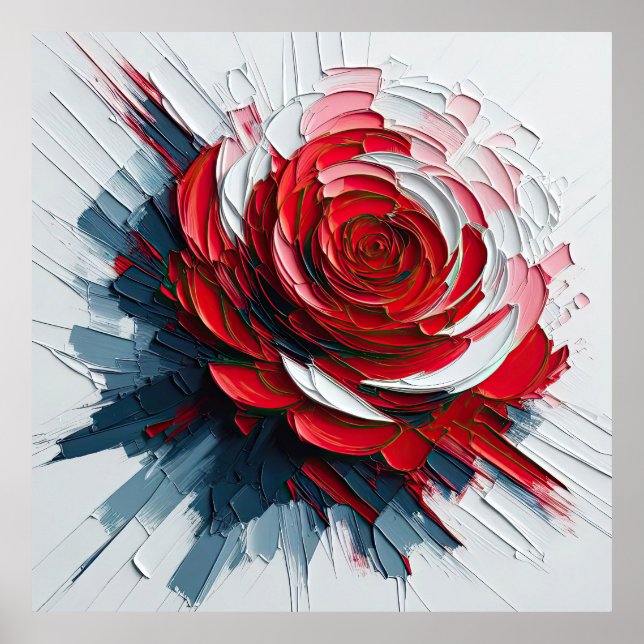 Poster The Versatility of Blooming Roses in Art (Frente)