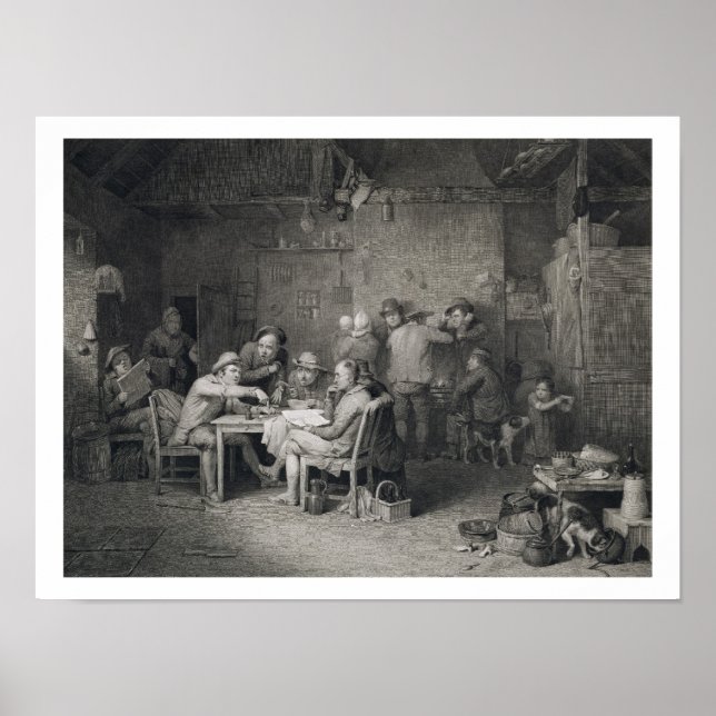 Pôster The Village Politicians, engraved by Abraham Raimb (Frente)