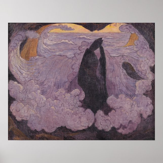Pôster The Violet Wave, c.1895-6 (Frente)