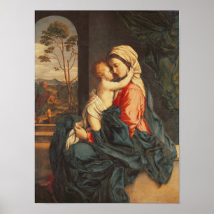 Poster The Virgin and Child Embracing