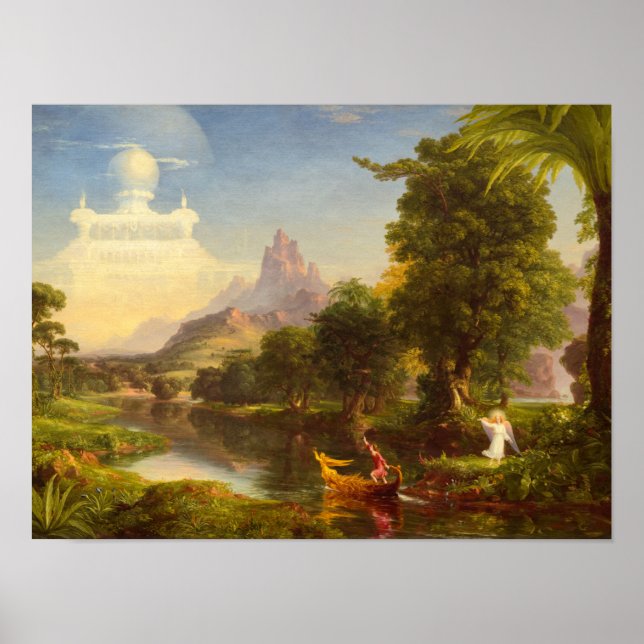 Poster The Voyage of Life, Youth, 1842, por Thomas Cole (Frente)