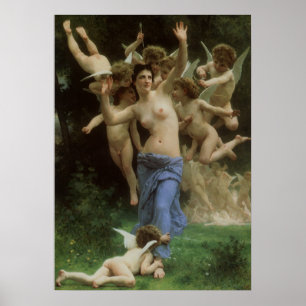 Pôster The Wasp's Nest by William Adolphe Bouguereau