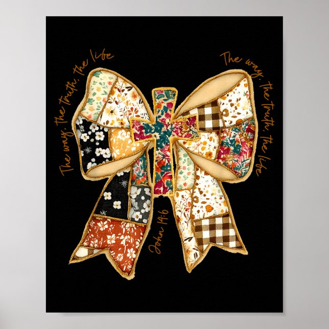 Poster The Way The Truth The Life Coquette Christian Vers (Frente)